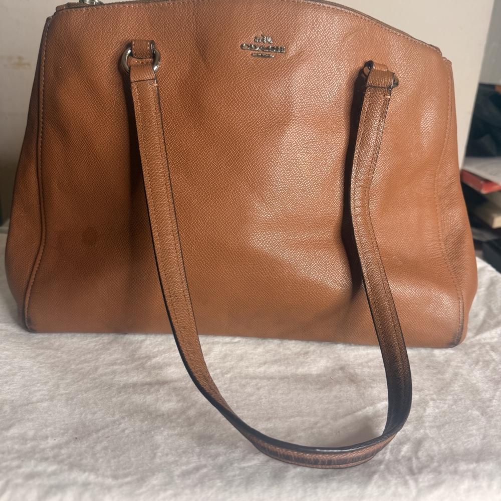 Coach Cognac Leather Shoulder Bag